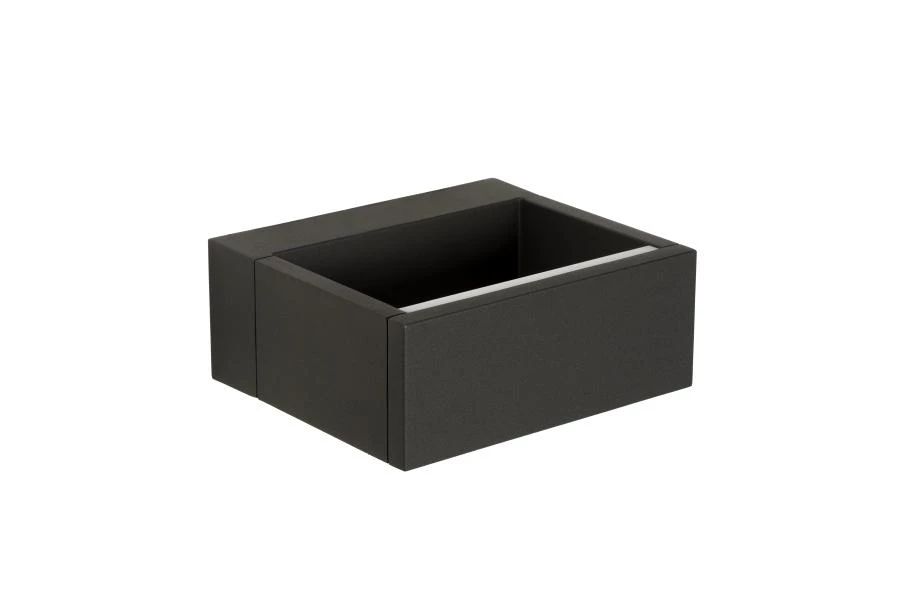 Lucide GOA - Wall light Indoor/Outdoor - LED - 1x10W 3000K - IP54 - Anthracite - turned off